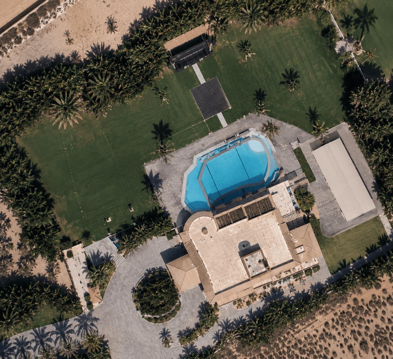 Aerial of La Villa