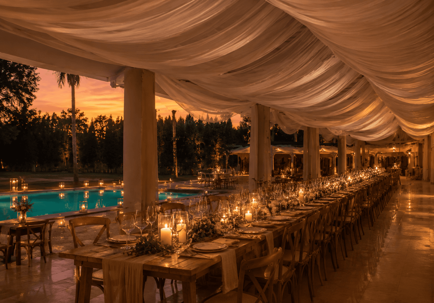 La Villa at twilight